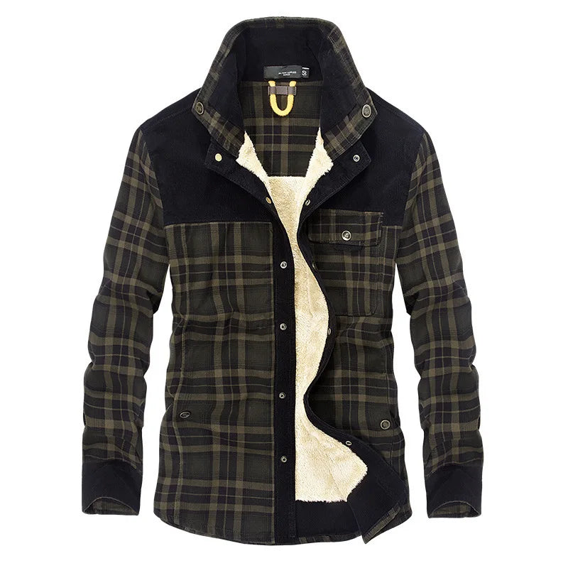 Jaqueta Xadrez Masculina Romenzi RZ180 com padrão moderno, forro macio e alta durabilidade. A escolha ideal para estilo e proteção em climas frios.