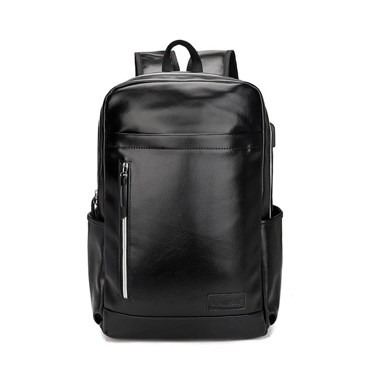 Mochila Executiva em Couro Romenzi Venice RZ068 com design sofisticado e compartimentos para notebooks e itens pessoais.