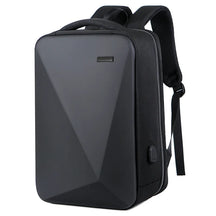Mochila Executiva Romenzi RZ067 com tecido impermeável, compartimento para notebook 15'', porta USB, trava TSA e design moderno e funcional.