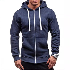 Moletom Masculino Capuz Romenzi Essentials RZ024, com design clássico, modelagem regular, capuz ajustável e estilo casual e versátil