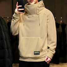 Moletom Masculino Canguru Gola Alta Romenzi RZ105 com capuz bolso canguru e gola alta que oferece estilo conforto e proteção nos dias frios