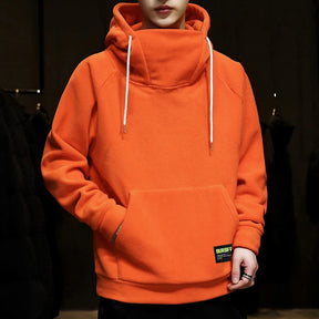 Moletom Masculino Canguru Gola Alta Romenzi RZ105 com capuz bolso canguru e gola alta que oferece estilo conforto e proteção nos dias frios