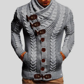 Moletom Masculino Casual Romenzi Elegance RZ116 - estilo britânico, gola alta, conforto térmico e material premium resistente.