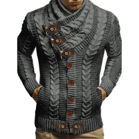 Moletom Masculino Casual Romenzi Elegance RZ116 - estilo britânico, gola alta, conforto térmico e material premium resistente.