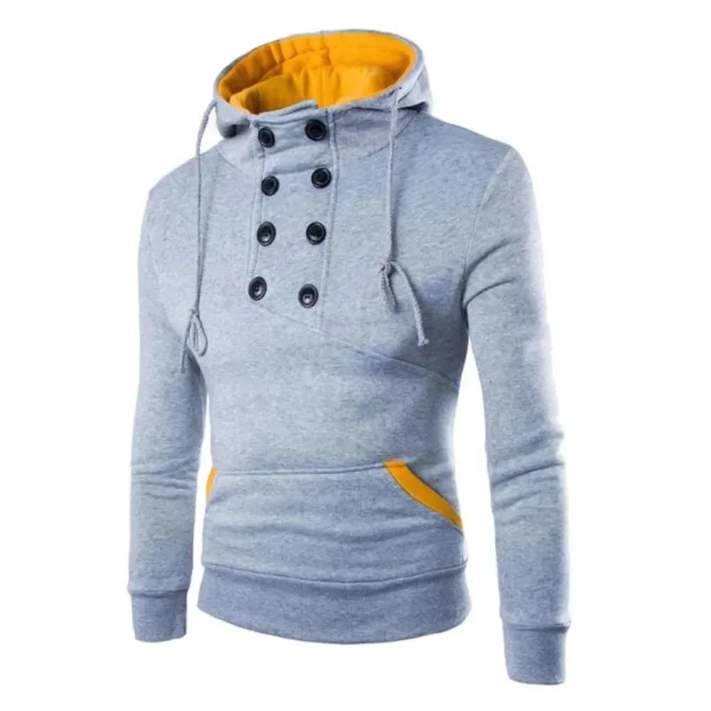 Moletom Masculino com Capuz Adaga Romenzi RZ109 com padrão exclusivo gola alta e capuz que combina estilo conforto e proteção para os dias frios