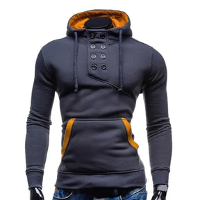 Moletom Masculino com Capuz Adaga Romenzi RZ109 com padrão exclusivo gola alta e capuz que combina estilo conforto e proteção para os dias frios