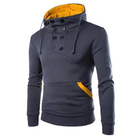 Moletom Masculino com Capuz Adaga Romenzi RZ109 com padrão exclusivo gola alta e capuz que combina estilo conforto e proteção para os dias frios