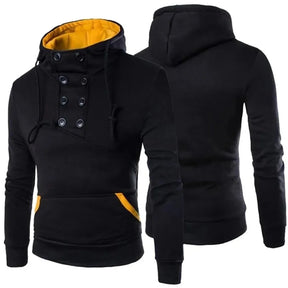 Moletom Masculino com Capuz Adaga Romenzi RZ109 com padrão exclusivo gola alta e capuz que combina estilo conforto e proteção para os dias frios