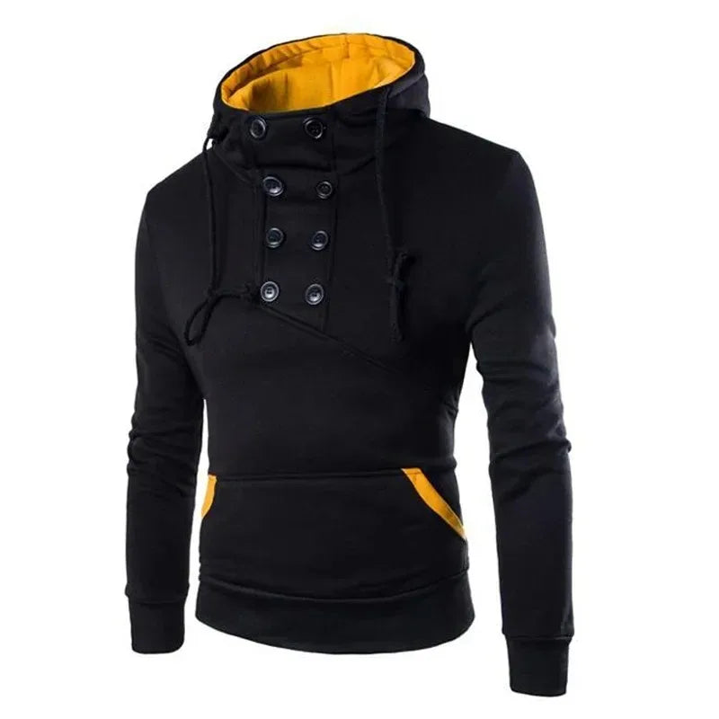 Moletom Masculino com Capuz Adaga Romenzi RZ109 com padrão exclusivo gola alta e capuz que combina estilo conforto e proteção para os dias frios