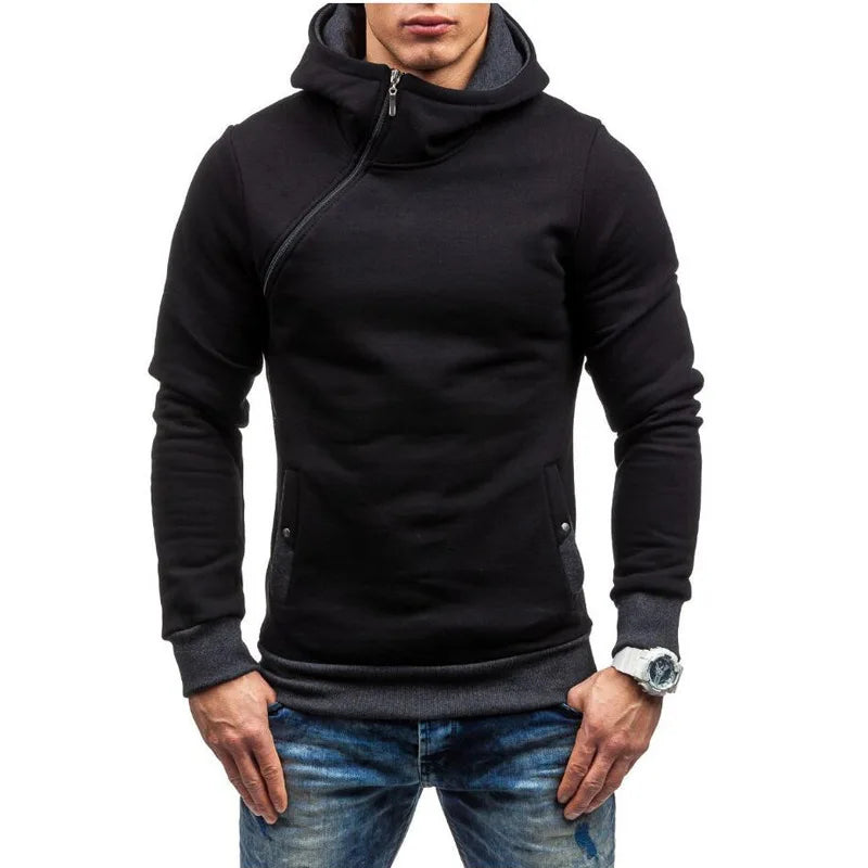 Moletom Masculino Fechado com Capuz Romenzi RZ113 com design moderno bolsos capuz e tecido premium que combina conforto proteção e praticidade