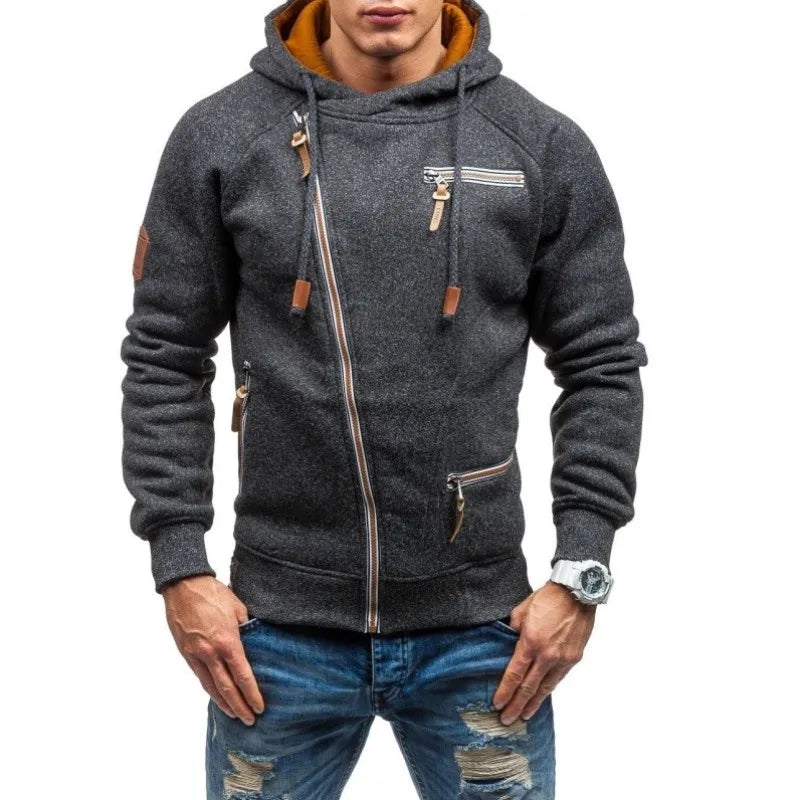 Moletom Masculino com Zíper Romenzi Daft RZ115 - design premium, tecido durável, capuz prático e conforto excepcional.