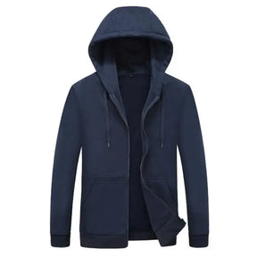 Moletom Masculino com Zíper Romenzi RZ114 com design moderno capuz e material premium que combina estilo casual e proteção contra o frio
