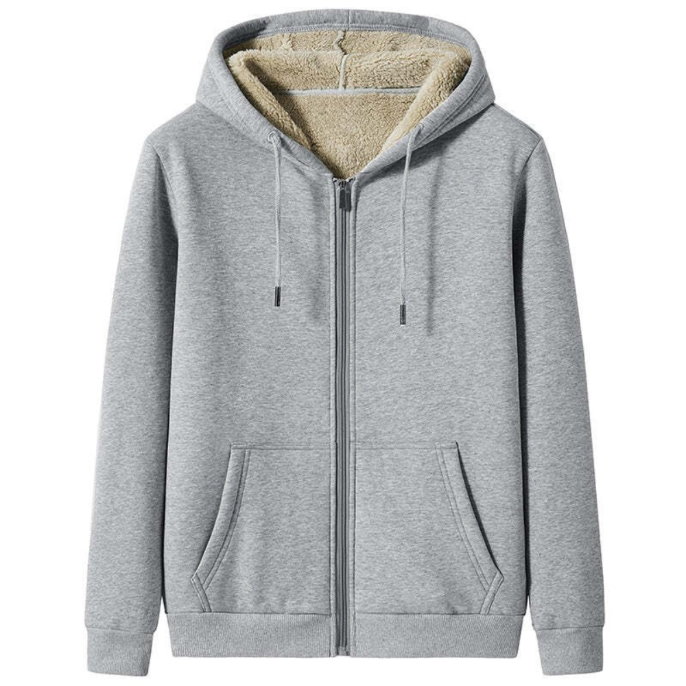 Moletom Masculino de Lã com Capuz Romenzi RZ102 com design clássico material premium e capuz para conforto e proteção nos dias mais frios