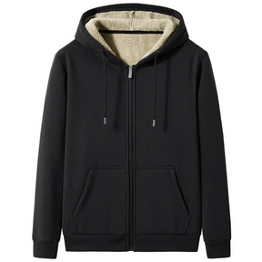 Moletom Masculino de Lã com Capuz Romenzi RZ102 com design clássico material premium e capuz para conforto e proteção nos dias mais frios