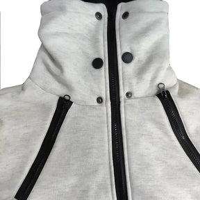 Moletom Masculino Gola Alta com Capuz Romenzi RZ111 com design contemporâneo gola alta capuz e material premium que combina estilo conforto e funcionalidade