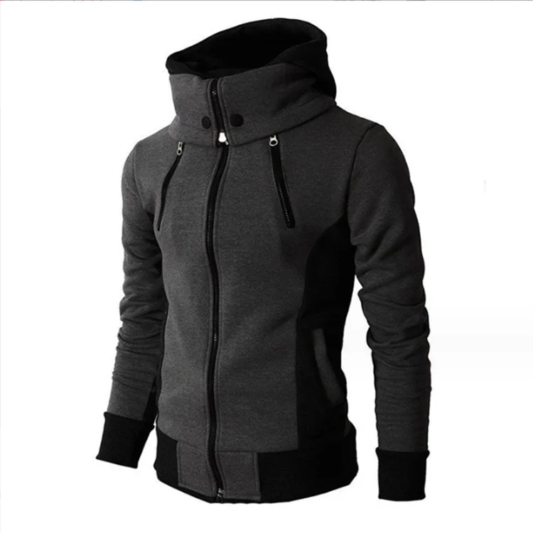 Moletom Masculino Gola Alta com Capuz Romenzi RZ111 com design contemporâneo gola alta capuz e material premium que combina estilo conforto e funcionalidade
