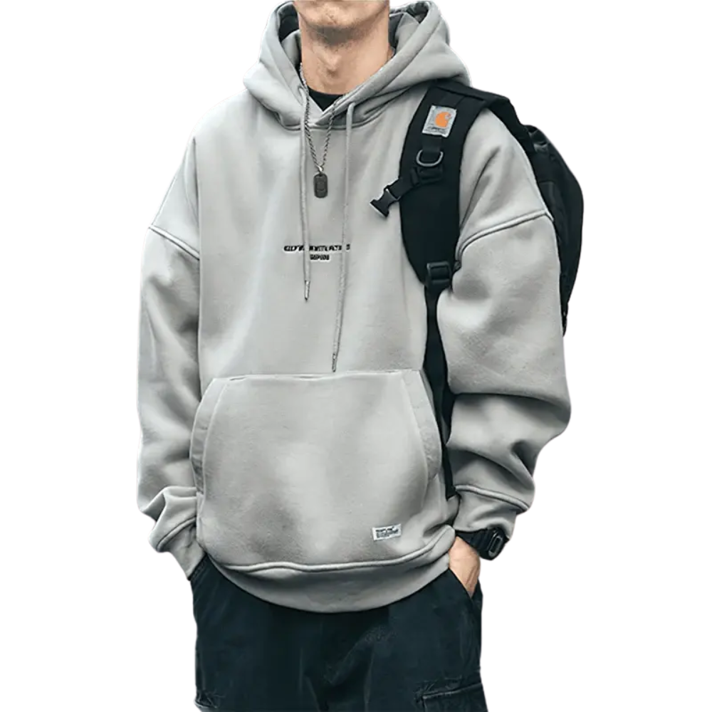 Moletom Masculino Street Romenzi RZ023 na cor marrom escuro, com design versátil, acabamento premium e estilo urbano para o homem moderno.