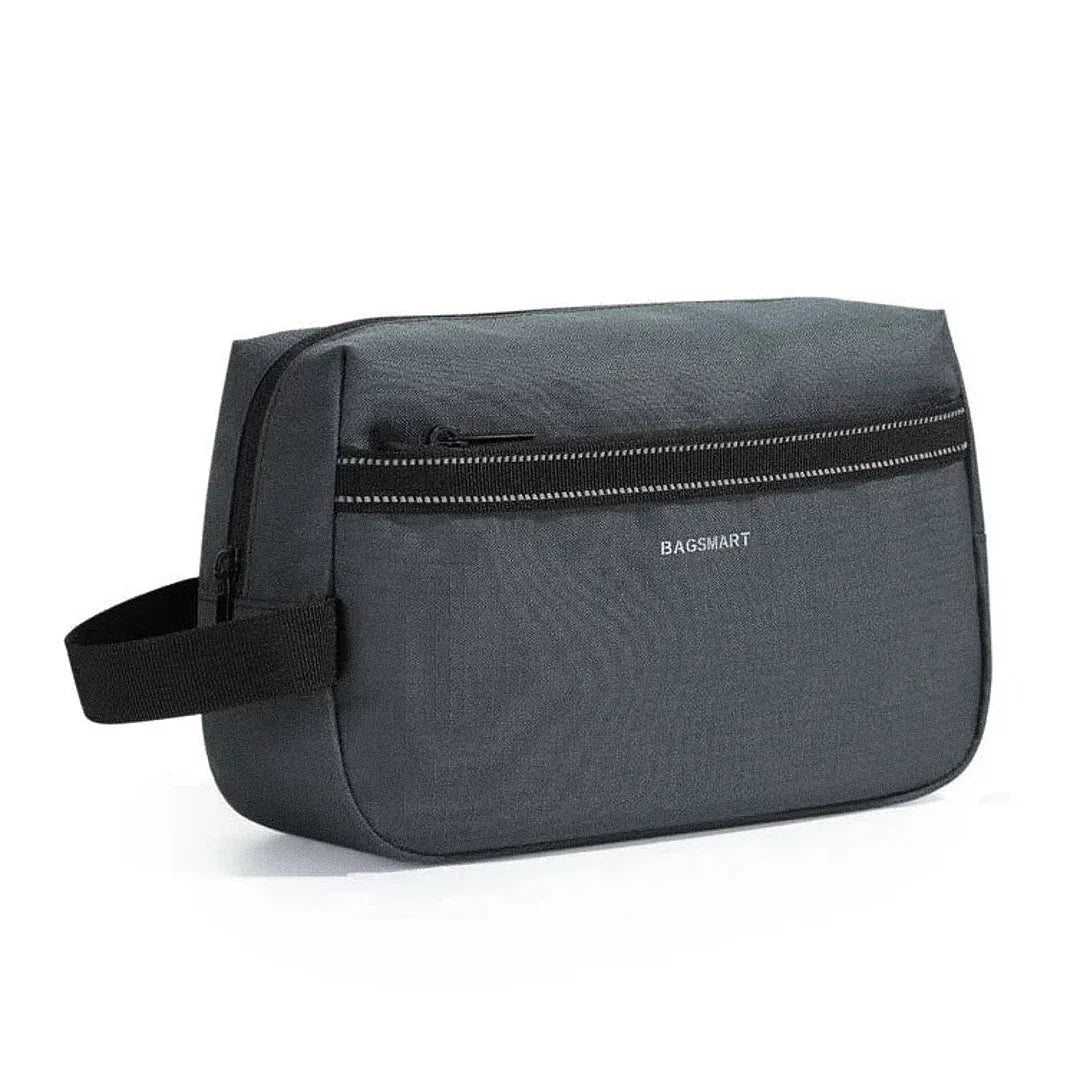 Nécessaire Bagsmart Romenzi Miller RZ675 em destaque, modelo sofisticado disponível em três cores elegantes, resistente e ideal para organização com estilo.