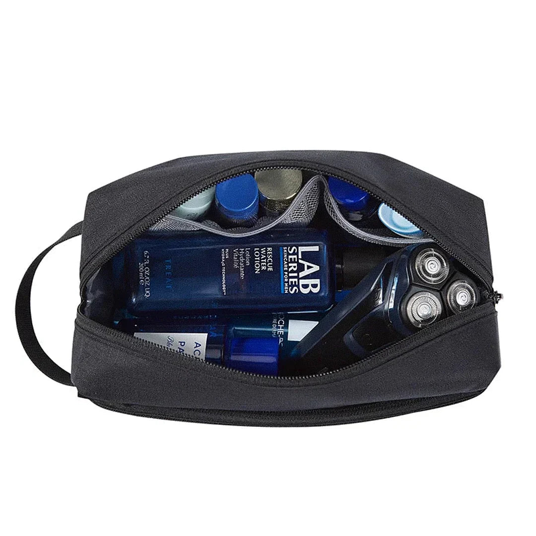 Nécessaire Bagsmart Romenzi Miller RZ675 em destaque, modelo sofisticado disponível em três cores elegantes, resistente e ideal para organização com estilo.