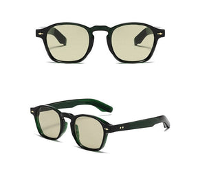 Óculos de Sol Romenzi Mykonos RZ691 em detalhe, modelo sofisticado inspirado na Grécia com lentes de proteção UV que oferecem conforto, durabilidade e estilo.