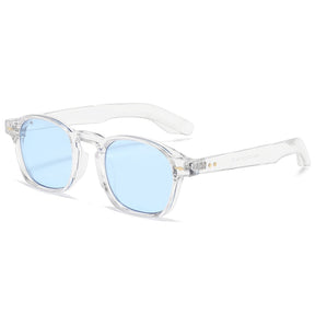 Óculos de Sol Romenzi Mykonos RZ691 em detalhe, modelo sofisticado inspirado na Grécia com lentes de proteção UV que oferecem conforto, durabilidade e estilo.
