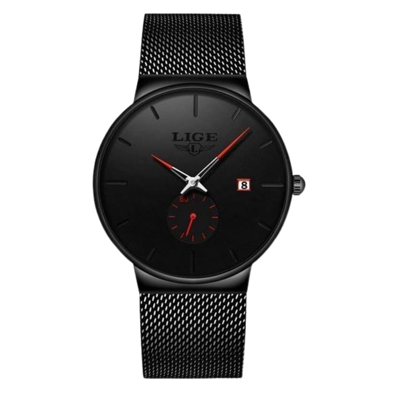 Relógio Masculino LIGE Minimalista Romenzi RZ530 em estilo minimalista, com linhas modernas, acabamento refinado e versatilidade para compor diferentes looks.