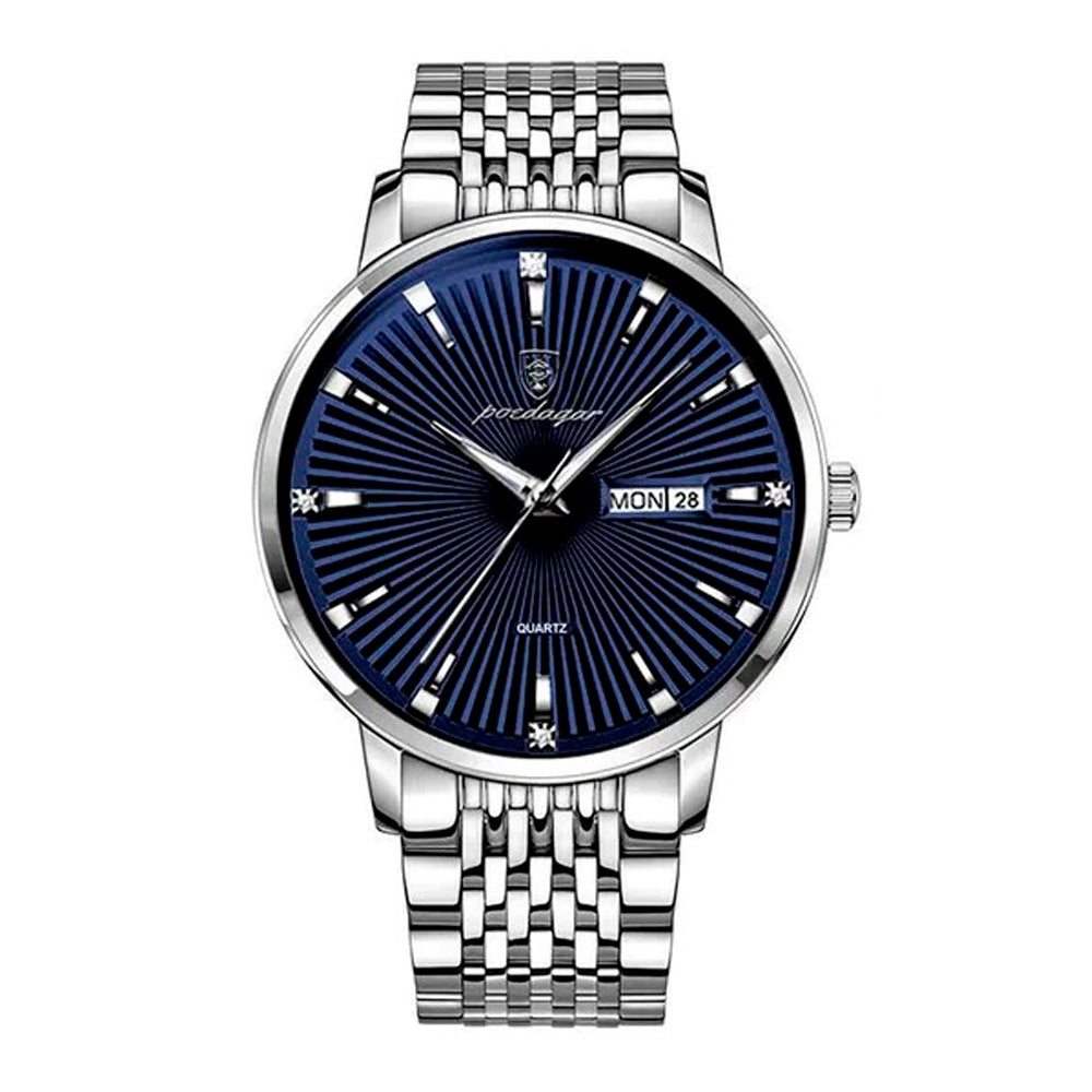 Relógio Masculino Luxo Romenzi Slim RZ725 com design slim sofisticado, resistente à água e feito em materiais premium que unem conforto, leveza e estilo.