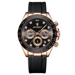 Relógio Masculino Romenzi Chronotype RZ706 com pulseira em aço inox 904L e vidro de safira, design sofisticado e resistente que une precisão e estilo.