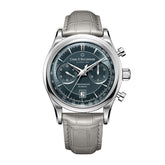 Relógio Masculino Romenzi Flyback RZ708 com pulseira em couro legítimo, mostrador em safira, resistência à água e design ajustável para conforto e estilo.