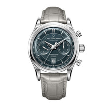 Relógio Masculino Romenzi Flyback RZ708 com pulseira em couro legítimo, mostrador em safira, resistência à água e design ajustável para conforto e estilo.
