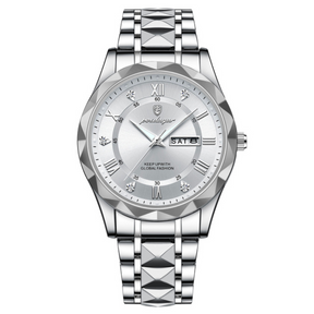 Relógio Masculino Romenzi Polyonix RZ720 com pulseira ajustável, resistência à água e design sofisticado que une estilo, durabilidade e conforto.