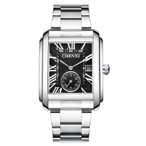 Relógio Masculino Romenzi Retro RZ721 com pulseira em aço inoxidável, mostrador em vidro safira e design vintage que une sofisticação, estilo e conforto.
