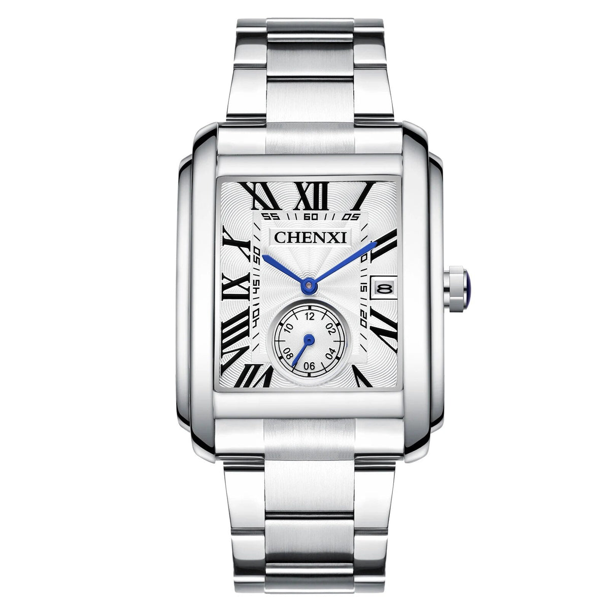 Relógio Masculino Romenzi Retro RZ721 com pulseira em aço inoxidável, mostrador em vidro safira e design vintage que une sofisticação, estilo e conforto.