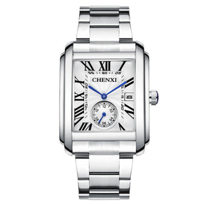 Relógio Masculino Romenzi Retro RZ721 com pulseira em aço inoxidável, mostrador em vidro safira e design vintage que une sofisticação, estilo e conforto.