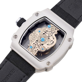 Relógio Masculino Romenzi Scorpion RZ722 com pulseira em látex, vidro de safira e design robusto que une resistência, conforto e sofisticação em todas ocasiões.