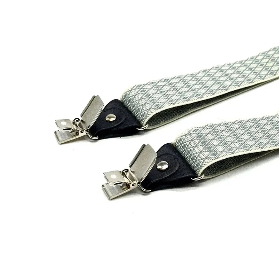 Suspensório Masculino Detalhado Romenzi RZ768, acessório elegante e resistente, ajuste perfeito, acabamento sofisticado e design versátil para looks masculinos.