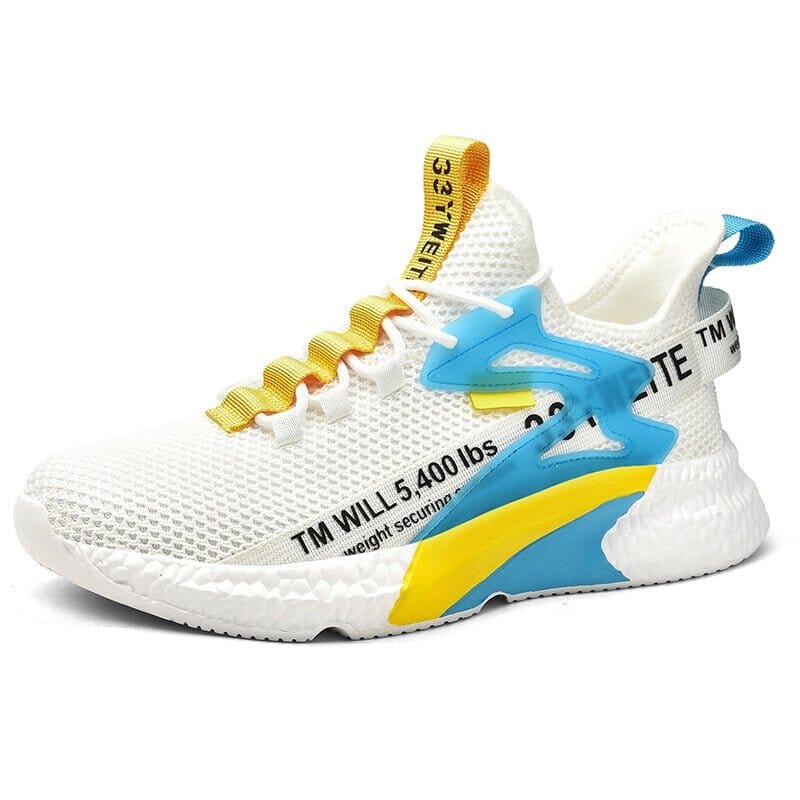 Tênis Esportivo Masculino Romenzi RZ434 com design moderno, rede mesh respirável e sola EVA para conforto, leveza e performance em todos os momentos