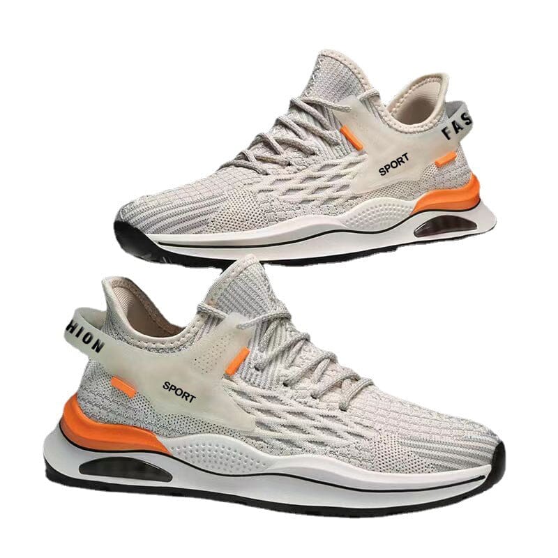 Tênis Esportivo Masculino Romenzi RZ436 com design moderno, malha respirável, palmilha anatômica em EVA e solado de borracha antiderrapante.