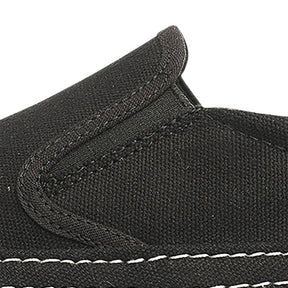 Tênis masculino Romenzi RZ430 na versão slip on, exibido em verde musgo, com design moderno, palmilha em PU e fechamento sem cadarço.